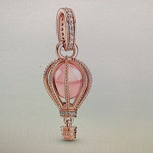 Pandora Rose and Pink Hot Air Balloon Necklace Charm